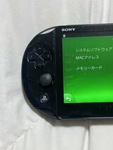 SONY PSVITA Playstation VITA プレイステーションヴィータ ブラック　本体 PCH-2000 動作品 初期化 Vita _画像6