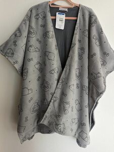 ハローキティ　フリース　ポンチョ（洋服の青山）ビッグトート