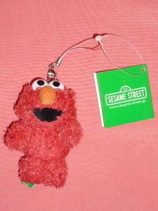  ultra rare! retro 2007 year Sesame Street character Elmo soft toy strap *