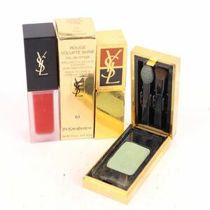 イヴ・サンローラン 口紅等 オンブルソロ他 4点セット まとめて コスメ 外装難有 レディース YVES SAINT LAURENT