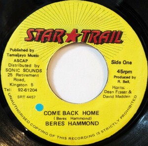 COME BACK HOME / BERES HAMMOND