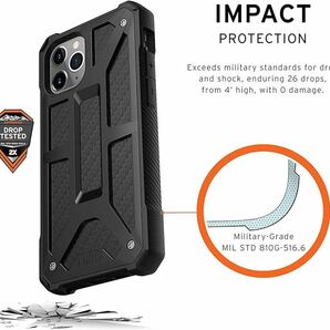 2311139☆ URBAN ARMOR GEAR iPhone 11 Pro(5.8インチ)対応耐衝撃ケース MONARCH カーボンファイバーの画像2