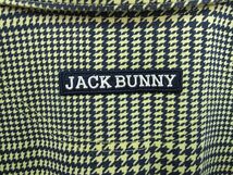 【未使用】Jack Bunny!!ジャックバニー 半袖ポロシャツ ゴルフウェア 千鳥格子 チェック柄 黄色 レディース Mサイズ2■L27663SSA24-240119-_画像5