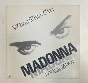 マドンナ MADONNA LIVE in JANPAN Whos That Girl レーザ－ディスク盤 LD盤 08WL-35／1257 