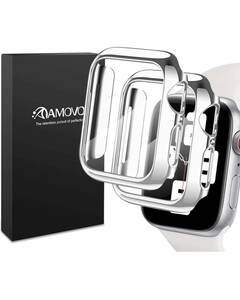 【光沢の2020改良モデル】AMOVO Apple Watch 用 40mm ケース Series4/Series5/Series6/SeriesSE 対応 液晶全面保護カバーApple Watch40mm, 