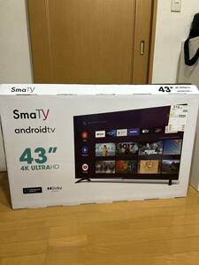 値下げ最安激安新品未使用スマートアンドロイドAndroidTV43インチモニターTV YouTube Netflix Google play prime video大阪府初