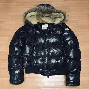 ダブルジップ 最終モデル 美品 希少 モンクレール 豪華傑作 Moncler BULGARIE ブルガリ コヨーテ ラビット ファー XL 艶濃茶 N2B MAYA FUR