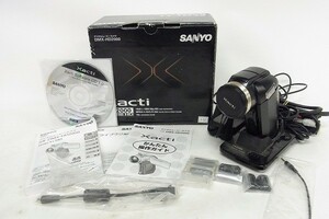 T312-J10-3204 SANYO サンヨー デジタルムービーカメラ DMX-HD2000 2009年製 MPEG-4 XACTI 現状品①
