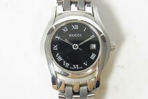 U234-Y30-646 GUCCI グッチ 5500L レディース 腕時計 クオーツ コマ 箱付き 現状品①_画像2