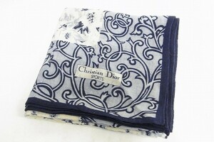 T281-Y31-539◎ CHRISTIAN DIOR クリスチャンディオール スカーフ 現状品①◎