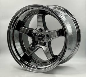 CLEAVE RACING FL53 18x10.5J +15 5-114.3 SMC 2本セット S13 S14 S15 180SX JZX90 JZX100 R34 C35 FD3S ドリフト スタンス