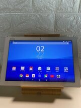 動作OK 【訳あり品】Xperia Z4 Tablet SOT31 [32GB] au ホワイト バッテリー訳あり品 Z10_画像1