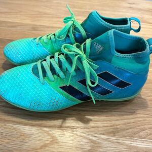 アディダスadidas ★サッカー★トレーニングシューズ★25㎝★メンズ★キッズ★グリーン