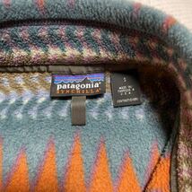 パタゴニア USA ミネハハ S ポケット 90s USA オールド ビンテージ patagonia 総柄 サンダー アメリカ ネイティブ カレー スナップT リーフ_画像4