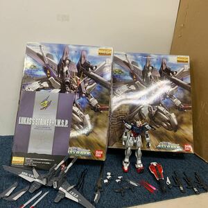 完成品 MG 1/100 ストライクE+I.W.S.P. ルカス・オドネル専用機 バンダイ ガンプラ プラモデル 機動戦士ガンダムSEED FRAME ASTRAYS 現状品