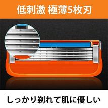 ジレット フュージョン 替刃 4個 髭剃り カミソリ プログライド 5枚刃 互換_画像2