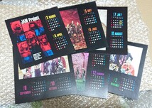 【1円スタート】JAM Project ライブBD購入特典 AREA-Z 印字サイン入り生写真+カレンダー、タトゥーシール、おまけ スパロボOG展ポスター_画像2