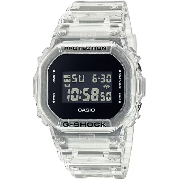 送料無料 特価 新品 カシオ正規保証付き G-SHOCK DW-5600USKE-7JF クリアスケルトン 20気圧防水 デジタル 耐衝撃 メンズ腕時計