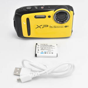 #B1249 FUJIFILM デジタルカメラ XP120 イエロー 防水 FX-XP120Y