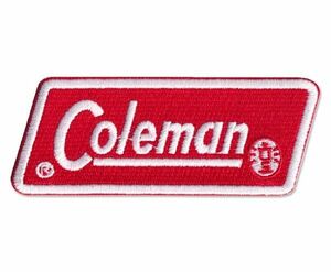 Coleman アイロンワッペン レッド 1枚