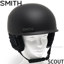 1円～22-23 SMITH SCOUT MATTE BLK L(59-63CM) スミス スノーボード ヘルメット スノボ スキー オールシーズン HELMET [同梱不可]_画像1