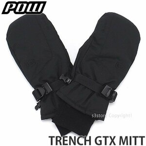 1円～ POW TRENCH GTX MITT BLACK XS パウ ゴアテックス ミット スノーボード スキー グローブ ミトン 手袋 防寒 GORE-TEX [同梱不可]