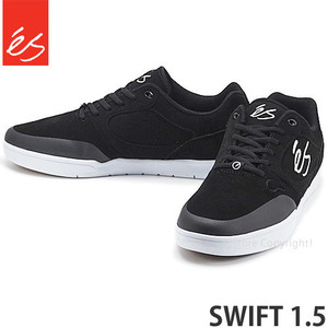 1円～ eS SWIFT 1.5 BLACK/WHITE/GUM 27.5cm エス スウィフト 1.5 スニーカー シューズ 靴 スケシュー スケボー [同梱不可]