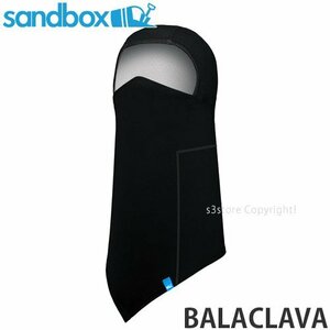 1円～ 22-23 SANDBOX BALACLAVA Black フリーサイズ サンドボックス バラクラバ スノーボード フェイスマスク ユニセックス [同梱不可]