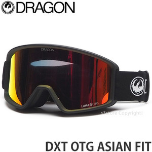 1円～ 22-23 DRAGON DXT OTG ASIAN FIT BLACK LUMALENS RED ION ドラゴン 2023 ジュニア キッズ スノー ゴーグル [同梱不可]