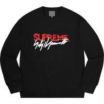 【新品未使用】20AW 21 Supreme × ヨウジヤマモト Medium Black シュプリーム YOHJI YAMAMOTO クルーネック スウェット トレーナー M 黒_画像3