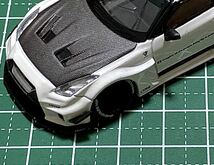 カスタムホイール　タイヤ　カスタムパーツ　1/64 1 64 1:64 トミカ ホットウィール MINI GT マジョレット　等に最適　Watanabe ブラック_画像3