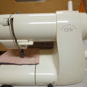 SINGER singer compact sewing machine QT-7000EX white operation verification present condition goods 