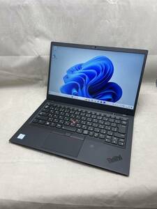 #300558 Lenovo ThinkPad X1 Carbon 2018 6th Gen (Core i7-8550U /16GB /512GB NVMe /14インチ FHD /無線,BT,カメラ/Win11 Home)