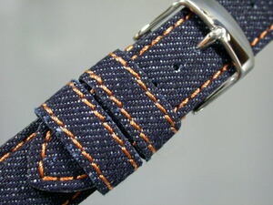  Okayama Denim 20mm indigo blue band ED-IO Emitta