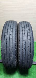 中古タイヤ　BRIDGESTONE V-STEEL RIB R202 175/75R15 103/101N LT 2本　バリ溝　高年式　新車外し　小型トラック　A207