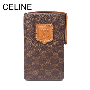 [Редкая / красивая статья] Celine Celine Tobacco Case Case Case Case Case Case Macadam Brazon Brown Vintage Old Celine