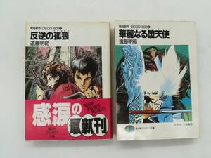 F 初版【小説】電脳都市OEDO 1＆2 反逆の孤狼/華麗なる堕天使 遠藤明範 富士見ファンタジア文庫