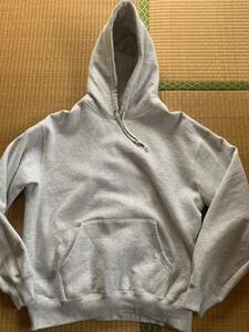 supreme satin appliqu hooded sweatshirt Ash Grey 23fw シュプリーム　ブーディ　スウェットシャツ　アッシュグレー　Mサイズ