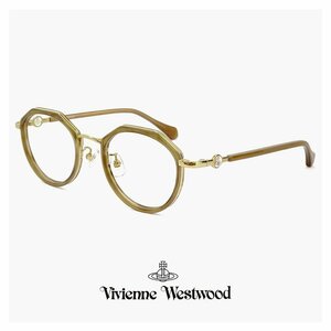 新品 ヴィヴィアン ウエストウッド メガネ レディース 40-0012 c02 49mm Vivienne Westwood 眼鏡 女性 クラウンパント 型 セル巻き