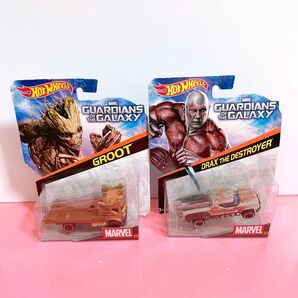 ホットウィール HotWheels ガーディアンズオブギャラクシー グルート ドラックス アメトイ MARVEL ミニカー