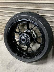 ZZR1400 純正 リアホイール スプロケ付き タイヤ付きZXT40C-008 ENKEI R-0047 17×6.00 ZX-14R 