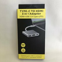 TYPE-C TO HDMI 3 in 1 Adapter / HDMI+USB 3.0+Type-c(PD) / 変換アダプタ / 67 00182_画像2