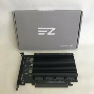 EZDIY-FAB Quad M.2 SSD Expansion Card with Heatsink YIHPI338-1 【訳あり※動作未確認】09 00164