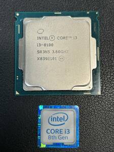 #1 Intel CPU 第8世代 Core i3 8100 3.60GHz LGA1151　■動作確認品 ■送料無料