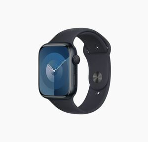 Apple Watch Series 9（GPSモデル） 45mmミッドナイトアルミニウムケース ミッドナイトスポーツバンド M/L