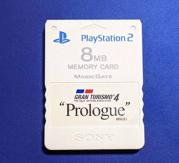 【動作確認・データ消去済】SONY純正 PlayStation2用 メモリーカード Premium Series Gran Turismo4 Prologue グランツーリスモ4プロローグ