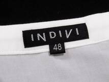 インディヴィ INDIVI 大きいサイズ 48 大人素敵スタイル☆ Vネック プルオーバーシャツブラウス _画像5
