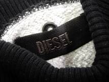 ディーゼル DIESEL 大人素敵スタイル☆ 裏毛 リブ切り替え シフォンドッキング デザインプルオーバーチュニック S_画像6