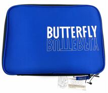 ブルー バタフライ BUTTERFLY 卓球 ラケット ケース ML・ケース 中学 高校 部活 練習 持ち運び 未使用_画像2