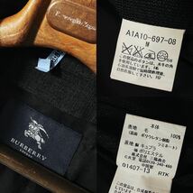 L17【ツイードチェック!!】定価14万●超美品BURBERRY LONDON●最高峰ウールトレンチコート●メンズ　バーバリー　コート　ロゴ刺繍_画像10